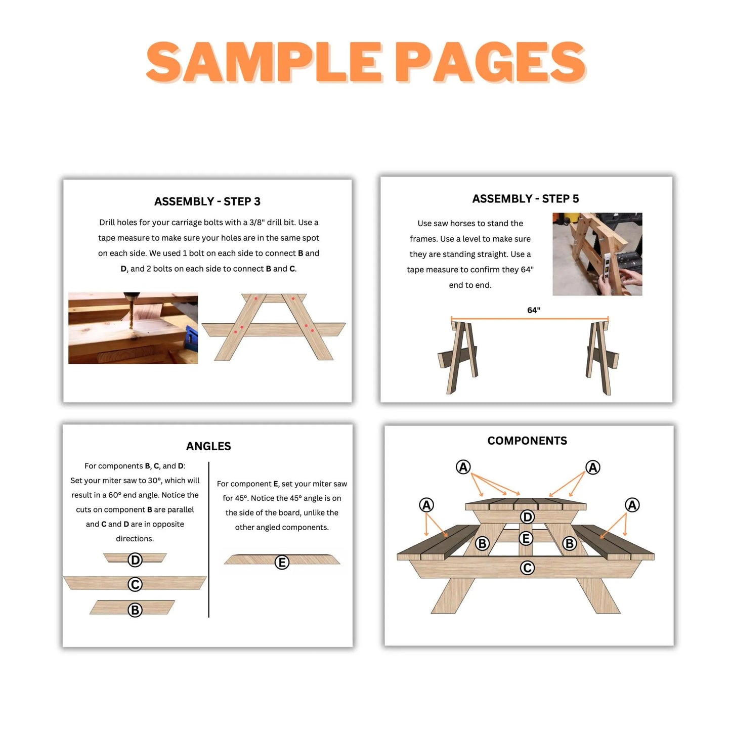 Picnic Table Plans Step-by-Step Instructions