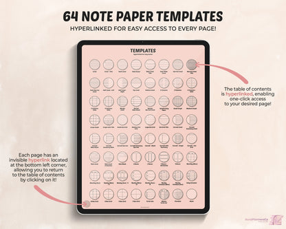 Portrait Digital Student Notebook with Tabs