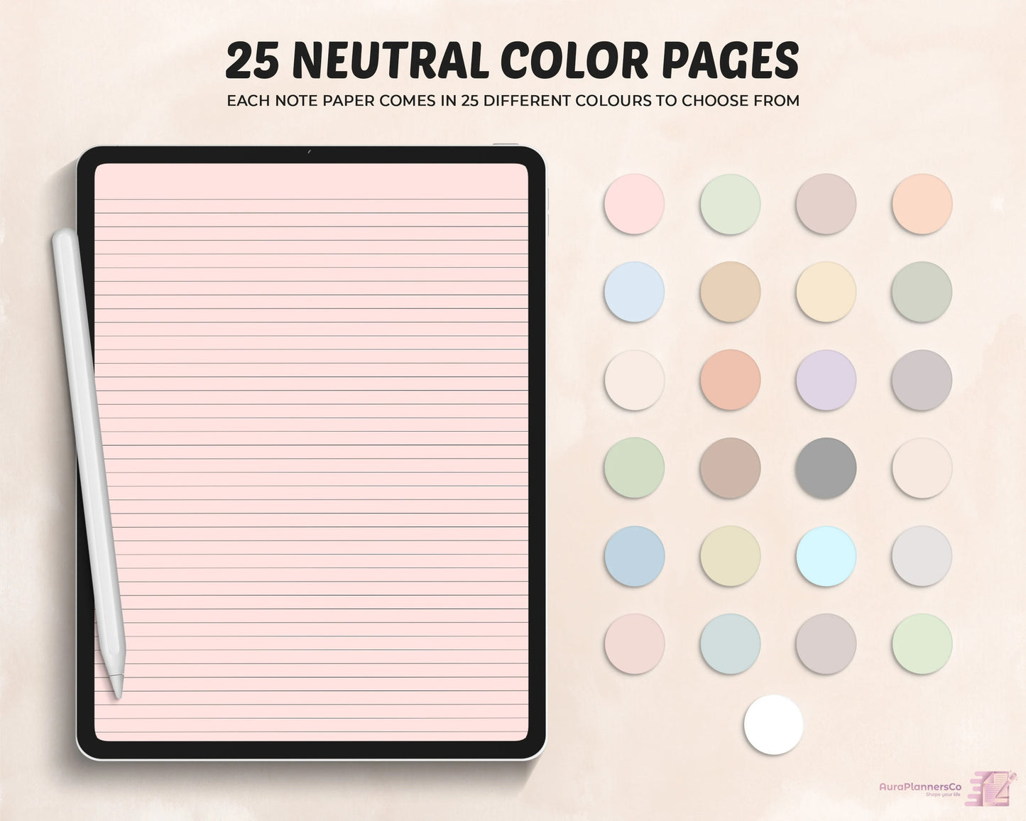 Portrait Digital Student Notebook with Tabs