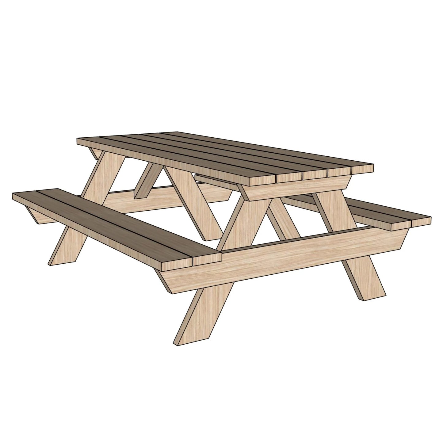 Picnic Table Plans Step-by-Step Instructions