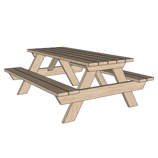 Picnic Table Plans Step-by-Step Instructions