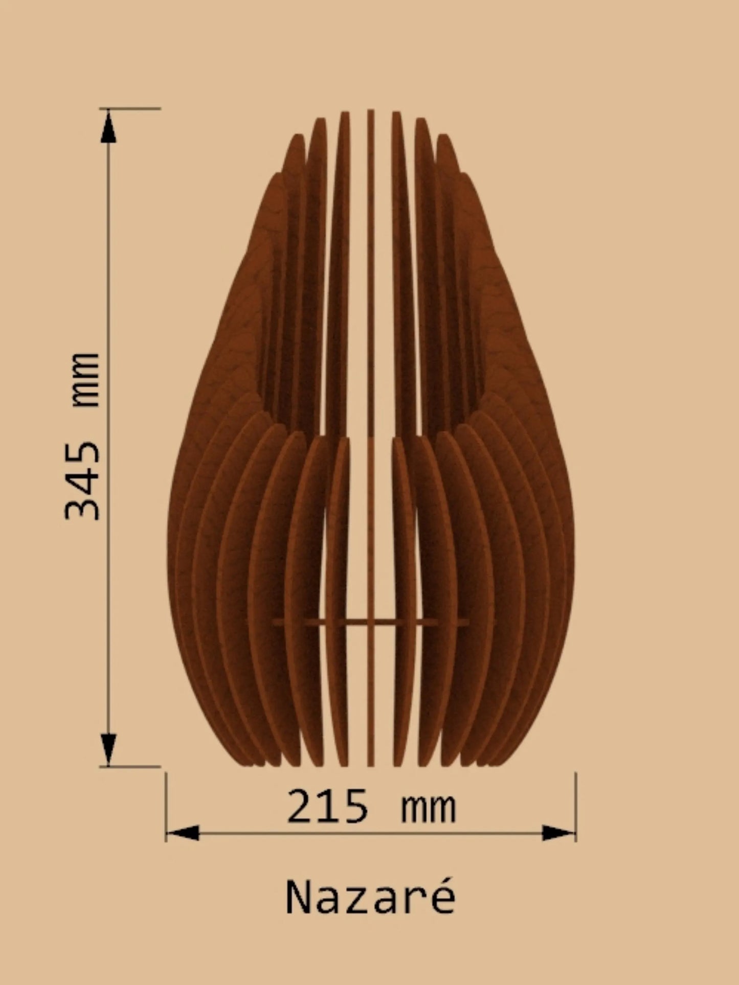 Handmade wooden scandinavian table lamp from Barcelona. Floor lamp
