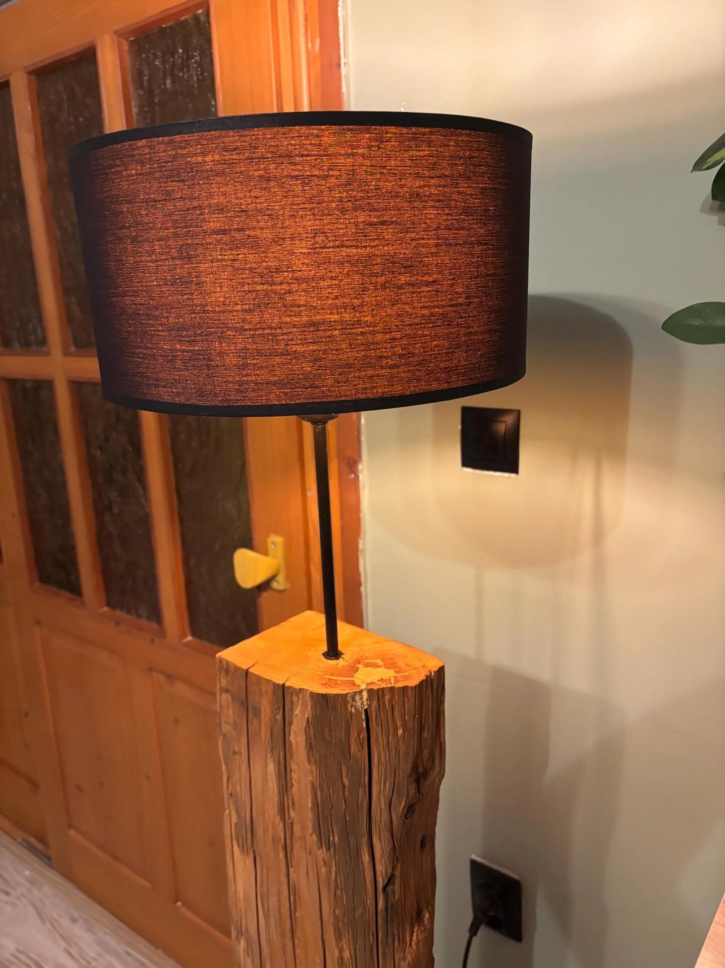 Rustic Larch Floor Lamp