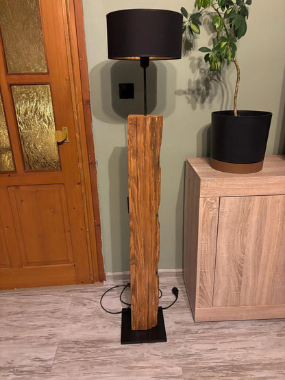 Rustic Larch Floor Lamp