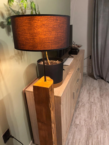 Rustic Larch Floor Lamp