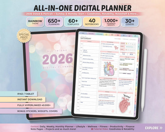 2026 All-in-One Digital Planner