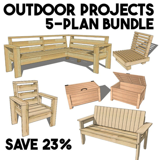 DIY Outdoor Furniture Plans: 5-Project Woodworking Bundle