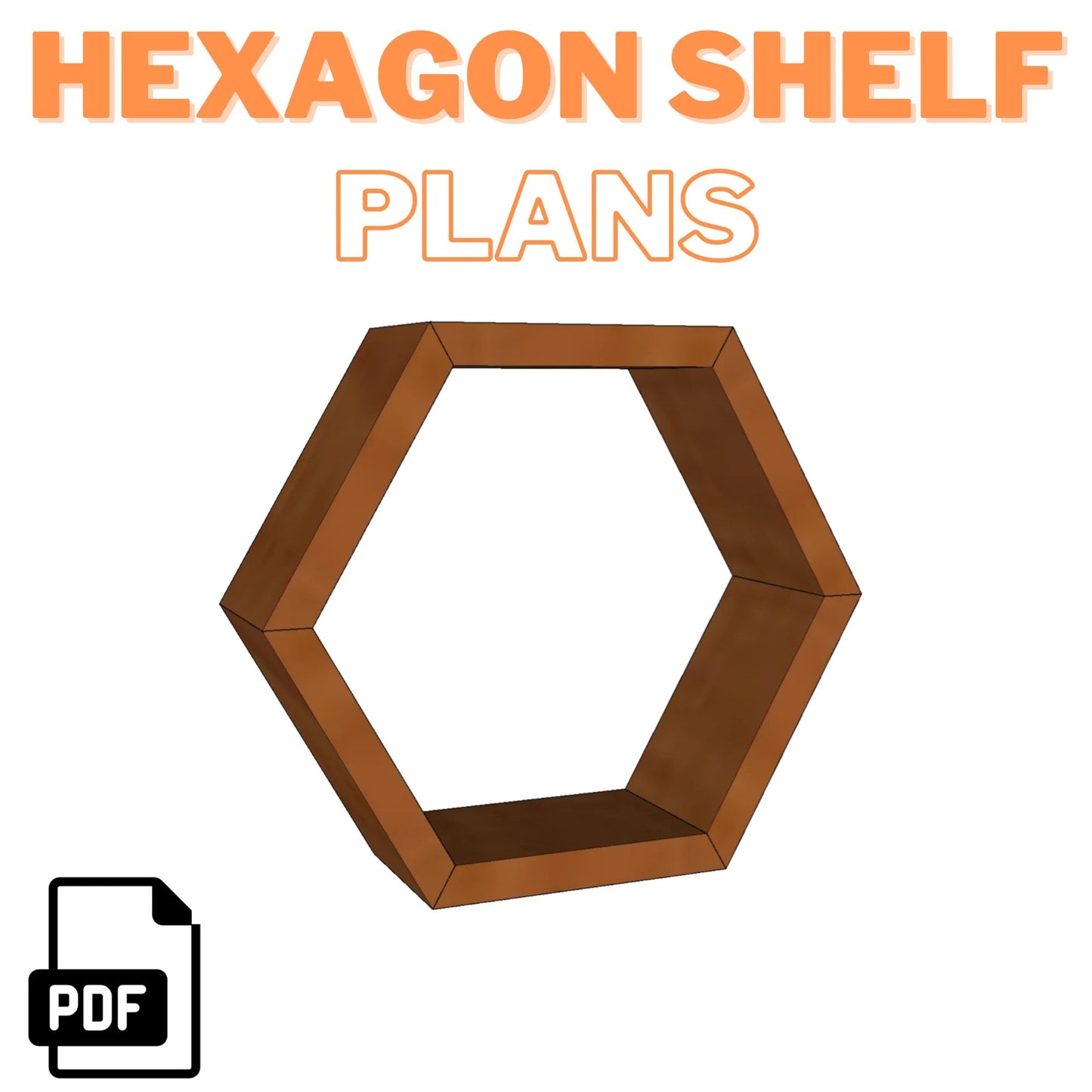 Hexagon Shelf Plans Step-by-Step Instructions