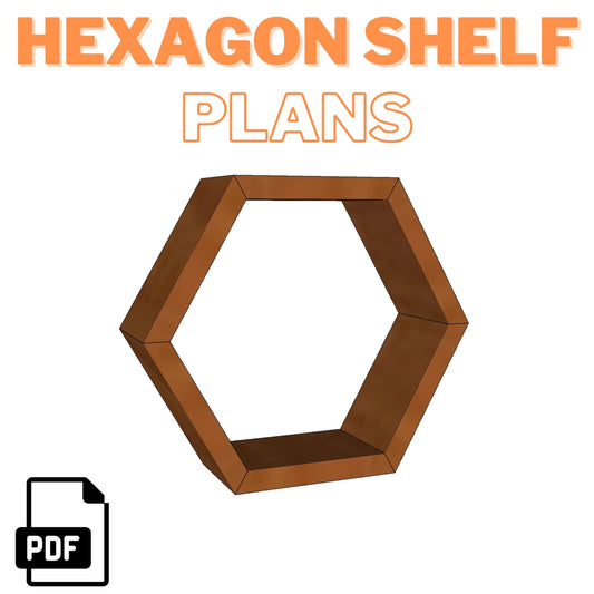 Hexagon Shelf Plans Step-by-Step Instructions