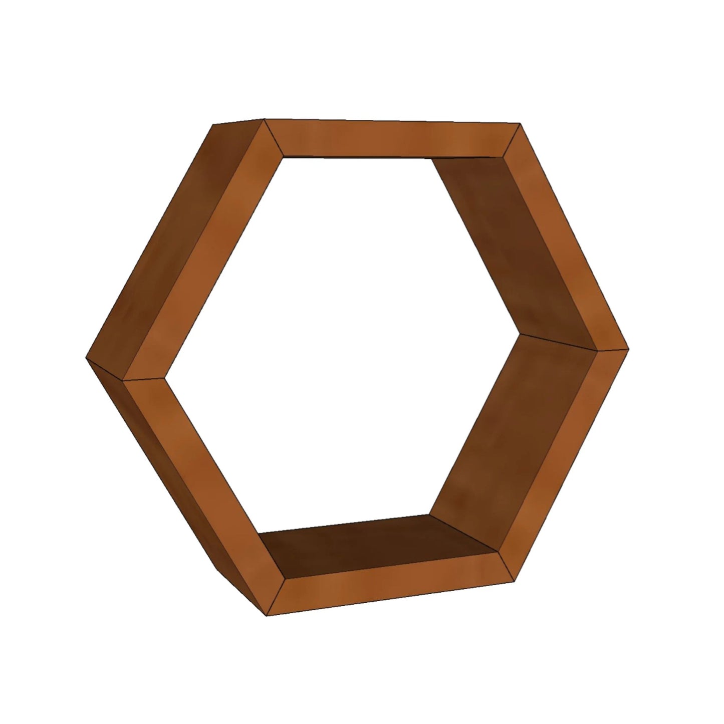 Hexagon Shelf Plans Step-by-Step Instructions